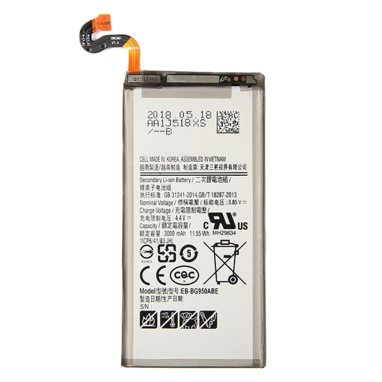 3000mAh Lithium Polymer Battery EB-BG950ABE for Samsung Galaxy S8 / G950F / G950A / G950V / G950U / G950T, For Galaxy S8