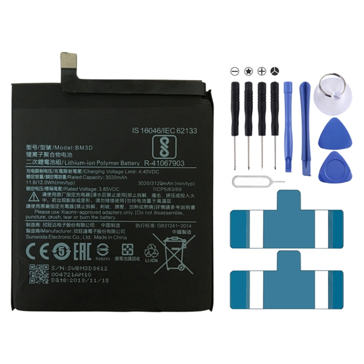 Batteria ai polimeri di litio BM3D 3020mAh per Xiaomi Mi 8 SE, For Xiaomi Mi 8 SE