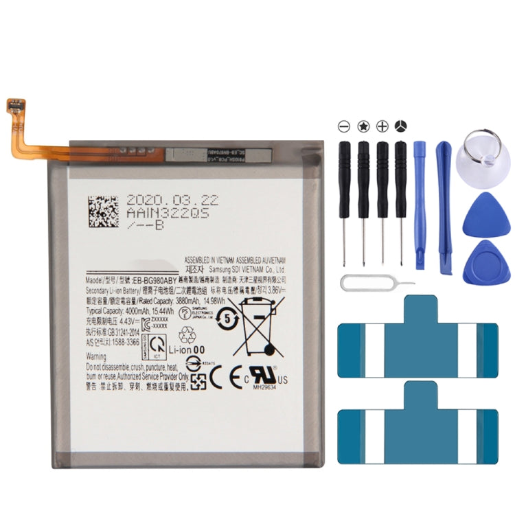 EB-BG980ABY per Samsung Galaxy S20 SM-G980 Batteria ai polimeri di litio, For Samsung Galaxy S20