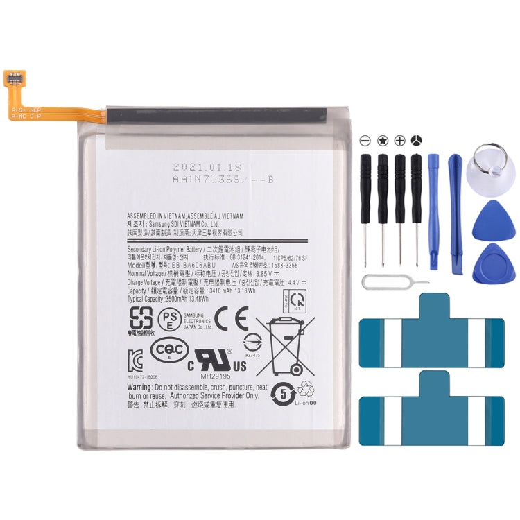 Sostituzione batteria agli ioni di litio originale EB-BA606ABU da 3500 mAh per Samsung Galaxy A60 SM-A606, For Samsung Galaxy A60