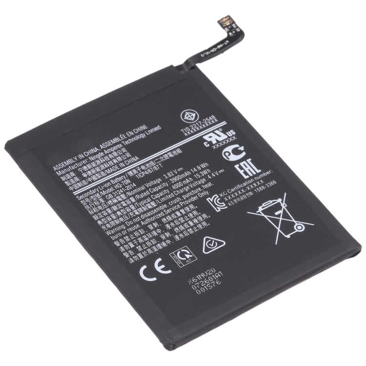 Replacement 4000mAh HQ-70N Li-ion Battery for Samsung Galaxy A11 SM-A115, For Samsung Galaxy A11