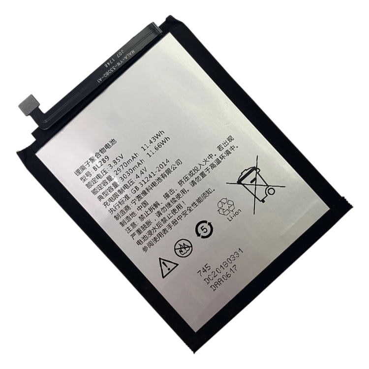 Batteria ai polimeri di litio BL289 da 3030 mAh per Lenovo K5 Play L38011, For Lenovo K5 Play