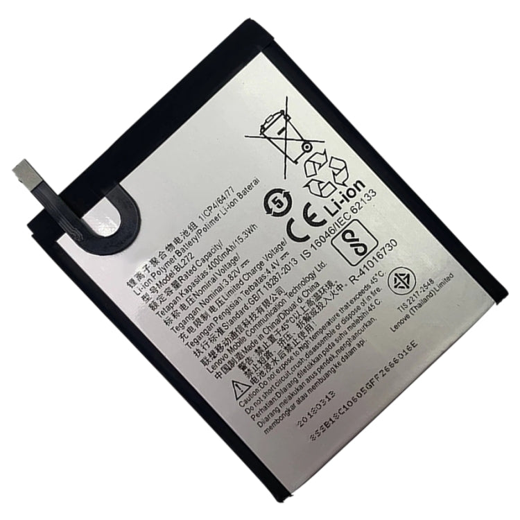 4000mAh BL272 Lithium Polymer Battery for Lenovo K6 Power, For Lenovo K6 Power