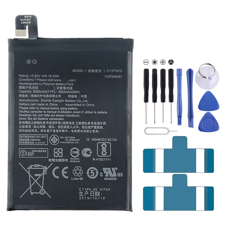 Batteria ai polimeri di litio C11p1612 da 5000 mAh per Asus Zenfone 4 Max Pro / Zenfone 4 Max Plus / Zenfone 3 Zoom ZE553KL, For Asus Zenfone 4 Max Pro