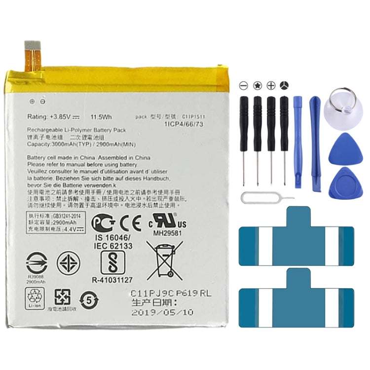 2900mAh Lithium Polymer Battery C11P1511 for Asus ZenFone 3 ZE552KL, For Asus ZenFone 3 ZE552KL