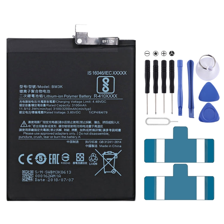 Batteria ai polimeri di litio BM3K 3100mAh per Xiaomi Mi Mix 3, For Xiaomi Mi Mix 3