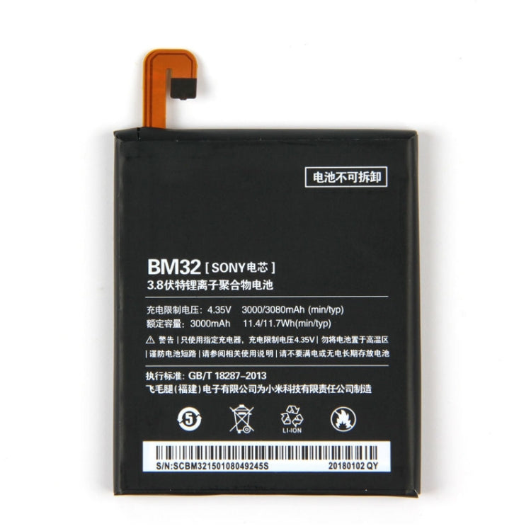 BM32 3000mAh Lithium Polymer Battery for Xiaomi Mi 4, For Xiaomi Mi 4