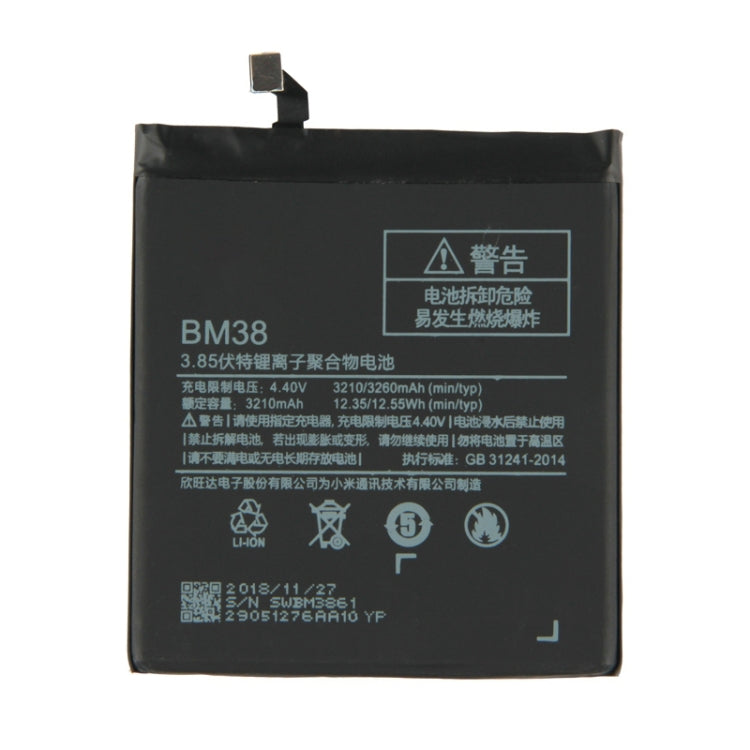 BM38 3210mAh Lithium Polymer Battery for Xiaomi Mi 4s, For Xiaomi Mi 4s