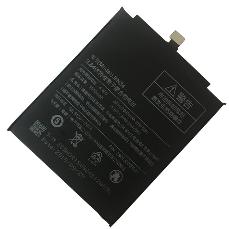 BN34 3010mAh Lithium Polymer Battery for Xiaomi Redmi 5A, For Xiaomi Redmi 5A