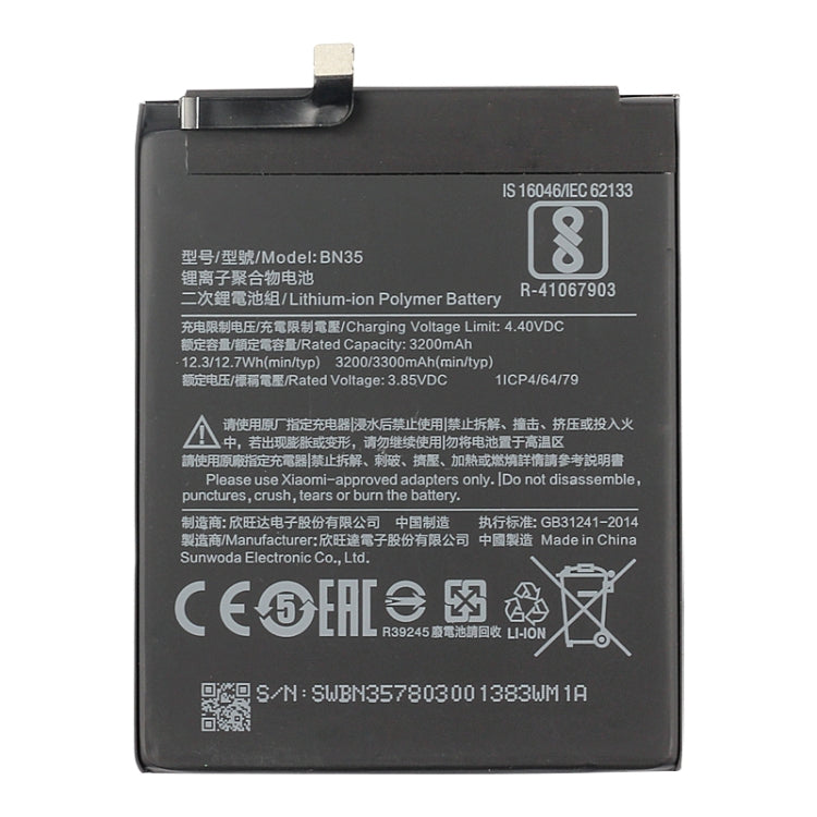 Batteria ai polimeri di litio BN35 3200mAh per Xiaomi Redmi 5, For Xiaomi Redmi 5