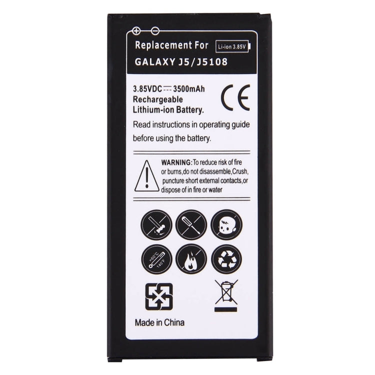 For Galaxy J5 (2016) / J510 3500mAh Rechargeable Li-ion Battery, Neutral 3500mAh