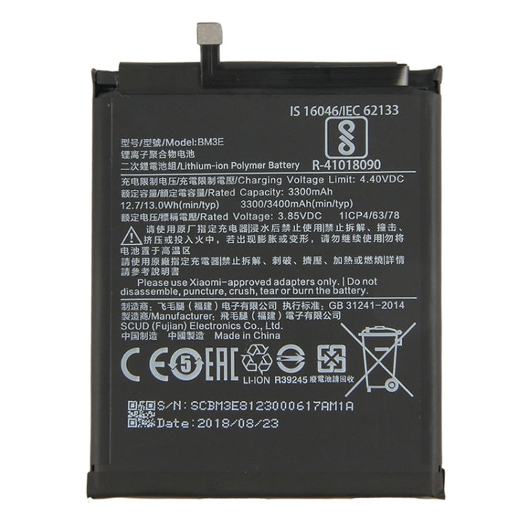 BM3E 3300mAh Lithium Polymer Battery for Xiaomi Mi 8, For Xiaomi Mi 8