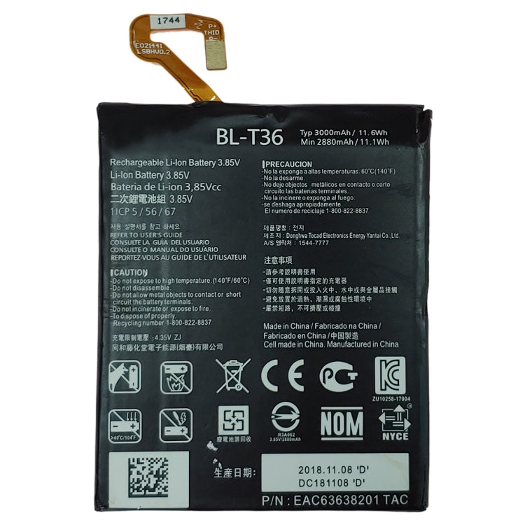 BL-T36 per batteria ai polimeri di ioni di litio LG K30 X410TK, For LG K30