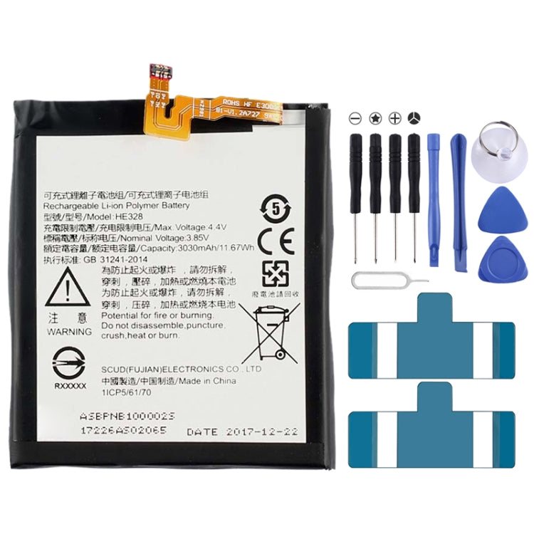 HE328 for Nokia 8 Lithium Polymer Battery, For Nokia 8