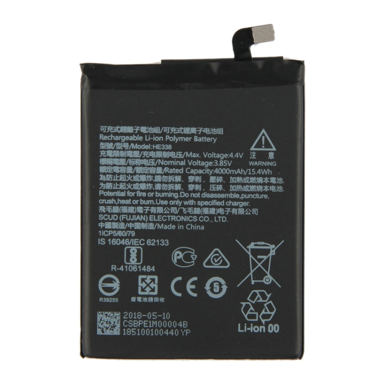 HE338 per Nokia 2 TA-1029/DS Batteria ai polimeri di litio, For Nokia 2