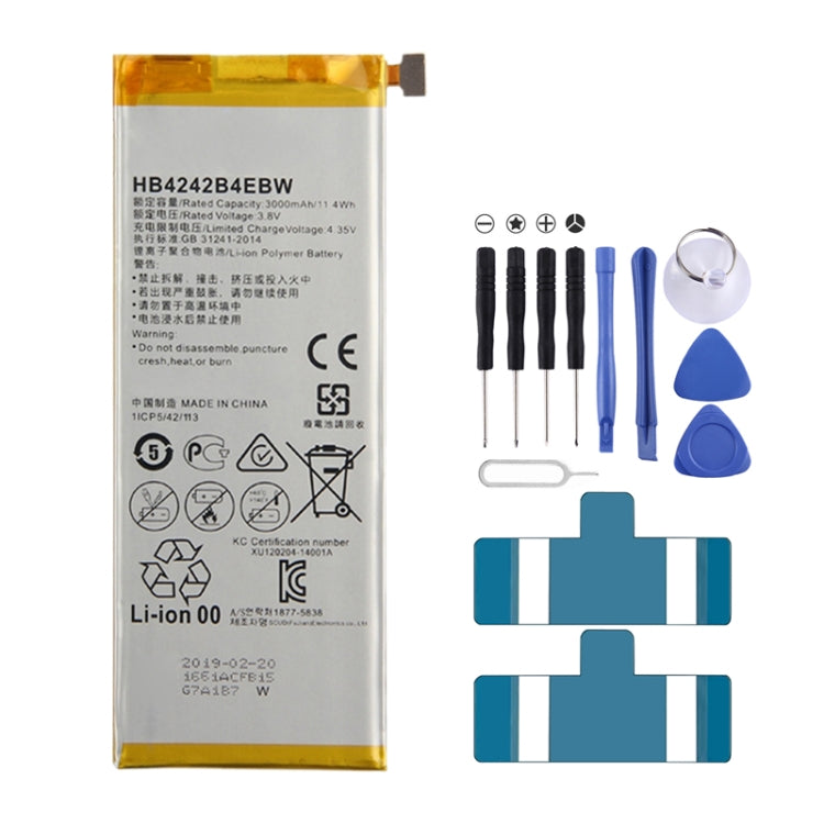 Batteria ai polimeri di litio HB4242B4EBW per Huawei Honor 6 / Honor 4X, For Honor 6