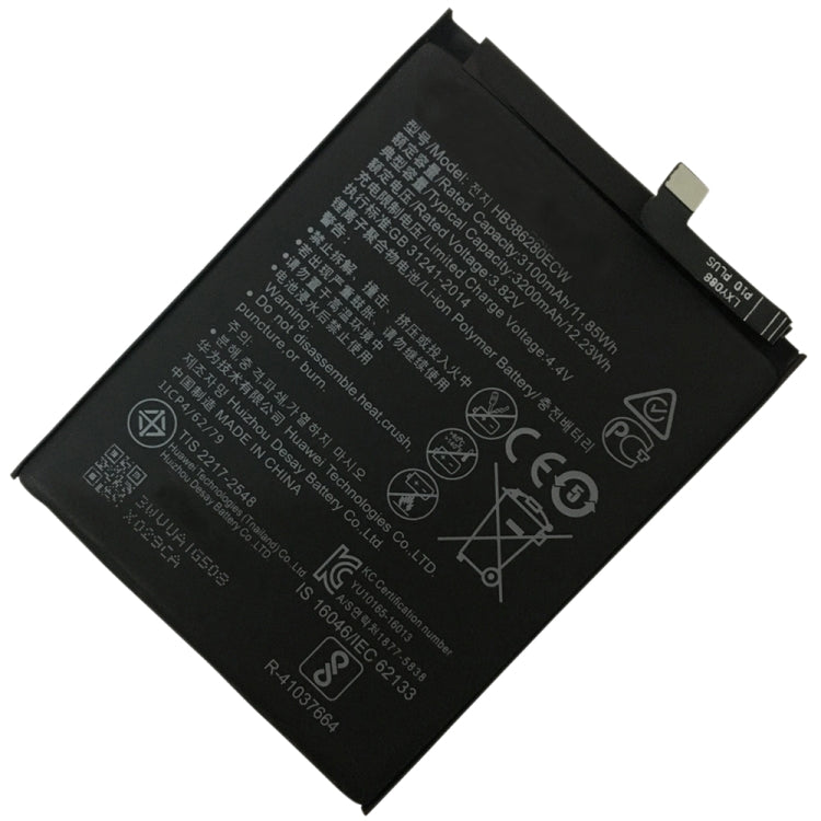 Batteria ai polimeri di litio HB386280ECW per Honor 9 / Huawei P10, For Honor 9