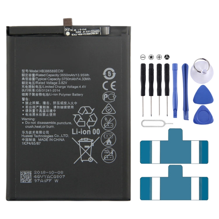 Batteria ai polimeri di ioni di litio HB386589ECW per Huawei Honor 8X / P10 Plus / Mate20 Lite / Nova 3 / Honor Play / Nova 4, For Honor 8X