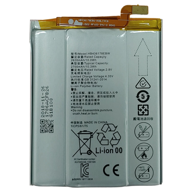 HB436178EBW Lithium Polymer Battery for Huawei Mate S CRR-CL00 CRR-UL00, For Mate S