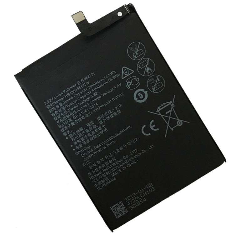 Batteria ai polimeri di ioni di litio HB436486ECW per Huawei Mate 10 / Mate 10 Pro / Mate 10 Lite / P20 Pro / P30 Pro, For Mate 10