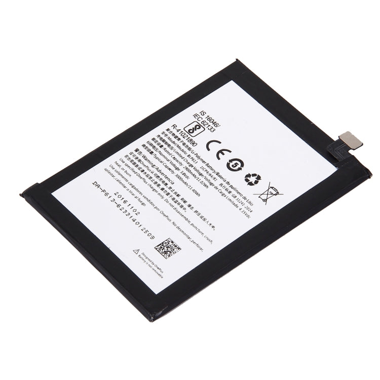 2900mAh Rechargeable Lithium-Polymer Battery for OnePlus 3 (A3000 Version)., For OnePlus 3