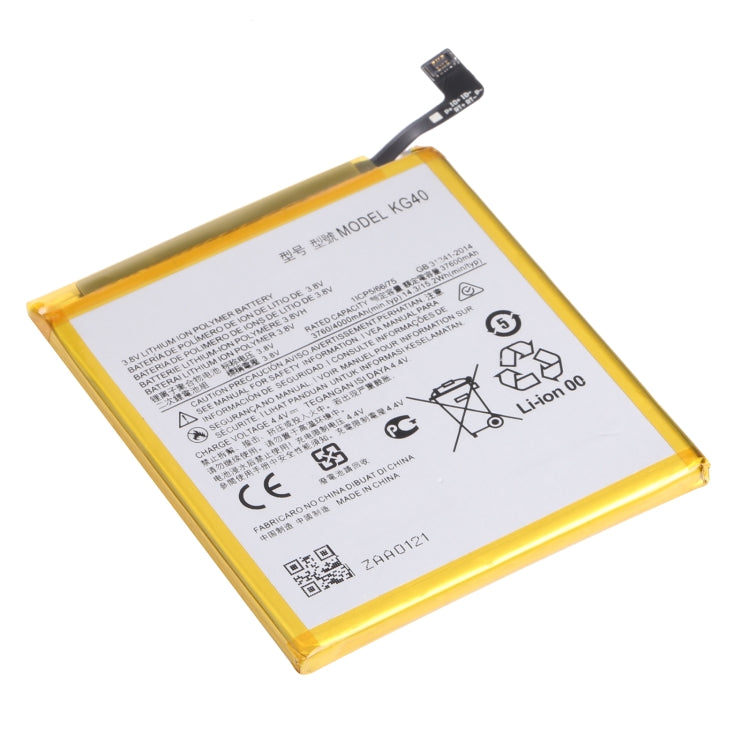 For Motorola Moto G8 / Moto G8 Play XT2045-1 / XT2015 / XT2015-2 4000mAh Lithium Polymer Replacement Battery KG40, For Motorola Moto G8