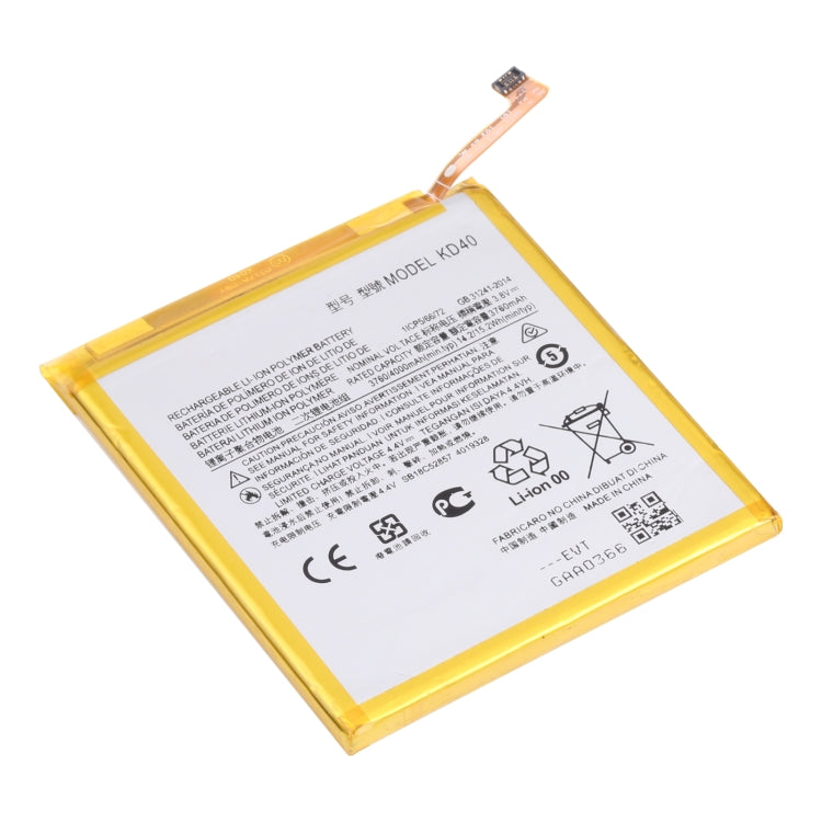 For Motorola Moto G8 Plus XT201/XT2019-2 4000mAh Replacement Lithium Polymer Battery KD40, For Motorola Moto G8 Plus