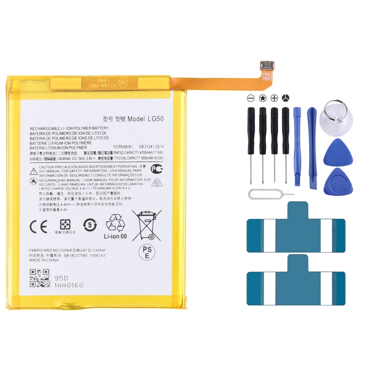 Per Motorola One Fusion Plus PAKF0002IN 5000mAh Batteria sostitutiva ai polimeri di litio LG50, For Motorola One Fusion Plus