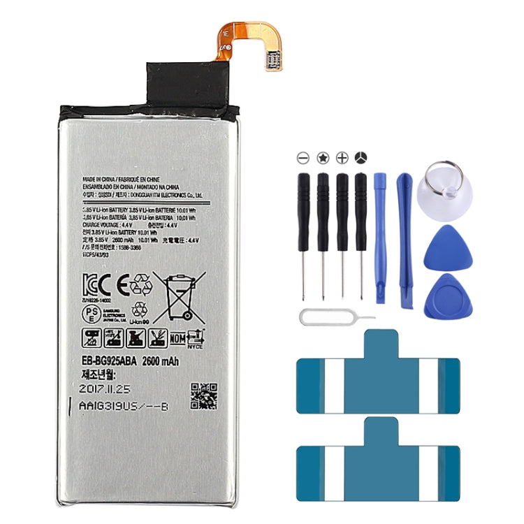 Batteria ai polimeri di litio da 2600 mAh per Samsung Galaxy S6 edge / G925K / G925S / G925FQ / G925F / G925L / G925V / G925A, For Galaxy S6 Edge