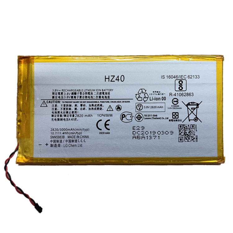 Batteria ai polimeri di litio HZ40 da 2820 mAh per Motorola Moto Z2 Play / XT1710-08 / XT1710, For Moto Z2 Play