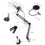 Set microfono BM-800 con supporto antiurto e accessori