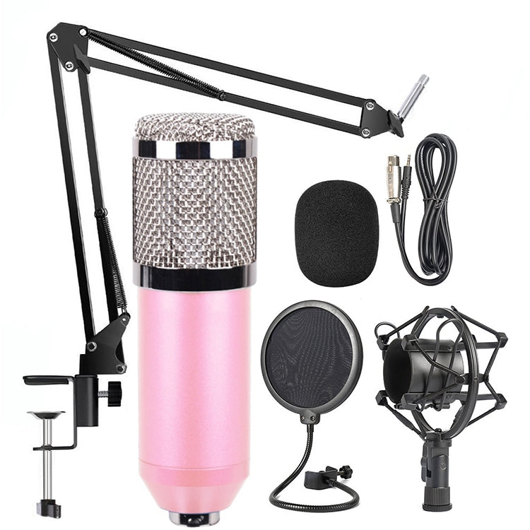 K-Song Network BM-800 Dedicated High-End Metal Shock Mount Microphone Set, BM800 Kit Black, BM800 Kit Pink, BM800 Kit Blue, BM800 Kit White