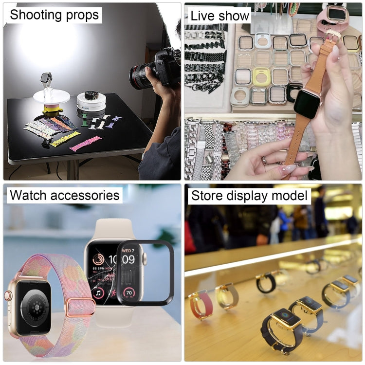Per Apple Watch SE 2022 Modello di visualizzazione fittizio falso non funzionante con schermo nero da 44 mm, per fotografare cinturino dell'orologio, senza cinturino, 44mm Black Screen, No Watchband, Watch SE 2022 44mm Black Screen, No Watchband