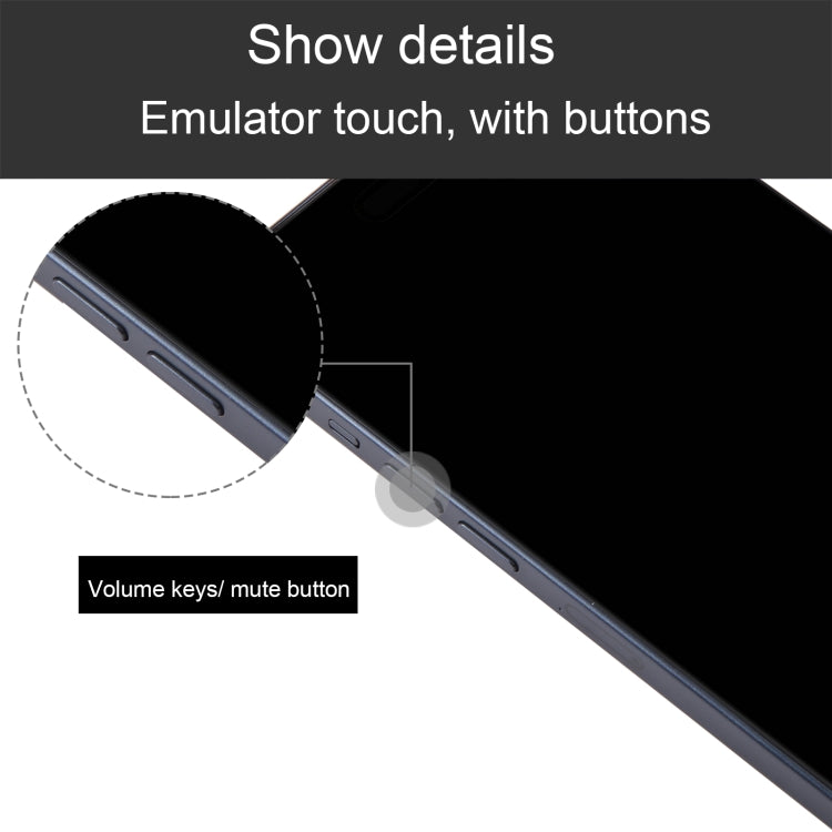Per iPhone 15 Modello di display fittizio non funzionante con schermo nero, For iPhone 15 Black Screen