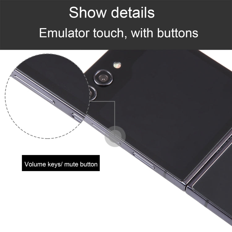 Per Samsung Galaxy Z Flip5 Modello di display fittizio con schermo nero non funzionante, For Samsung Galaxy Z Flip5 Black Screen
