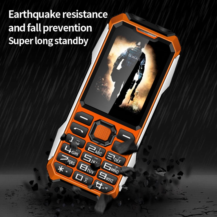 Telefono 4G impermeabile con batteria 6800mAh e torcia LED