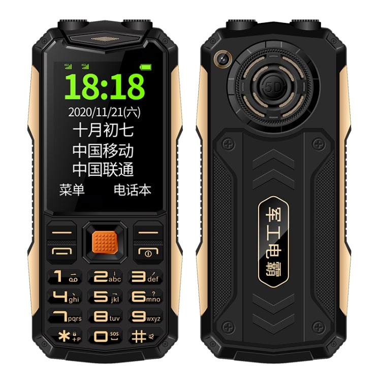 Telefono 2G impermeabile con batteria 4800mAh e Bluetooth