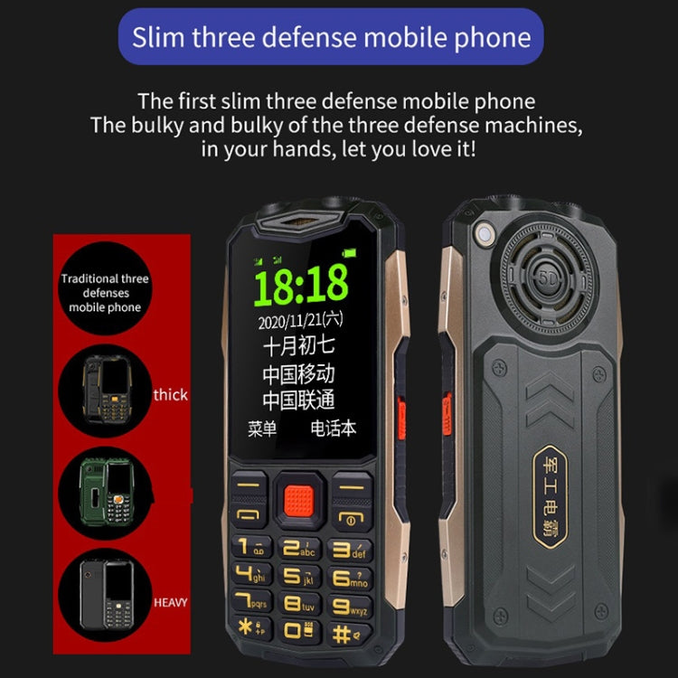 Telefono 2G impermeabile con batteria 4800mAh e Bluetooth