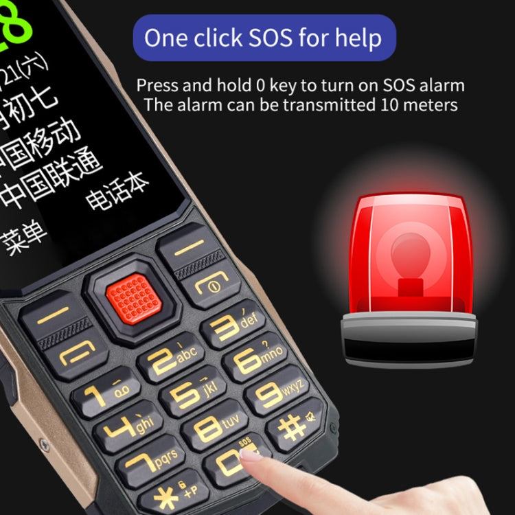 Telefono 2G impermeabile con batteria 4800mAh e Bluetooth