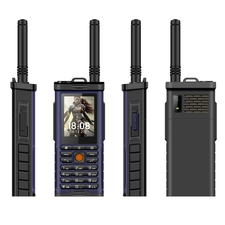 Telefono impermeabile Quad SIM con torcia LED e radio FM