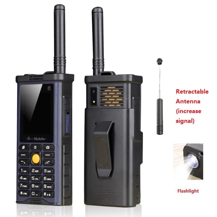 Telefono impermeabile Quad SIM con torcia LED e radio FM