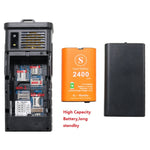 Telefono impermeabile Quad SIM con torcia LED e radio FM