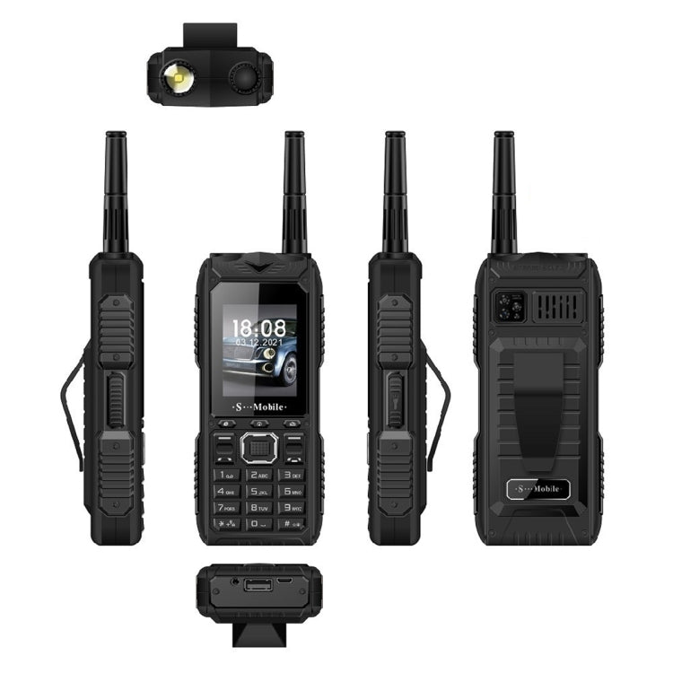 Telefono cellulare impermeabile 2400mAh con torcia LED e quad SIM