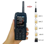 Telefono cellulare impermeabile 2400mAh con torcia LED e quad SIM