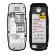 0,66 pollici, MT6261D, 21 tasti, Bluetooth, musica MP3, doppia SIM, Rete: 2G