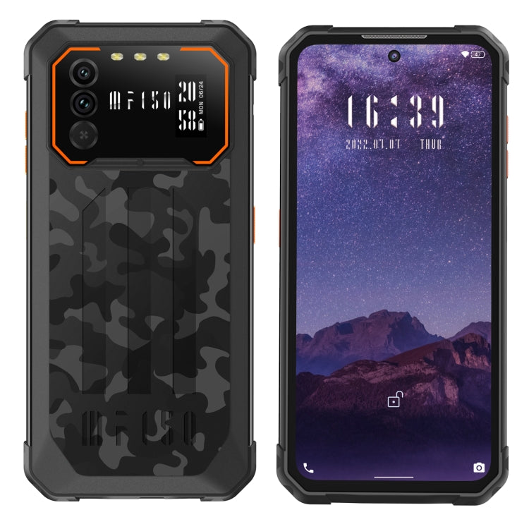 IP68/IP69K Impermeabile Antipolvere Antiurto, Doppia fotocamera posteriore, Identificazione delle impronte digitali laterale, 6,5 pollici Android 12 MediaTek Helio G37 MTK6765 Octa Core fino a 2,3 GHz, Rete: 4G, NFC, OTG