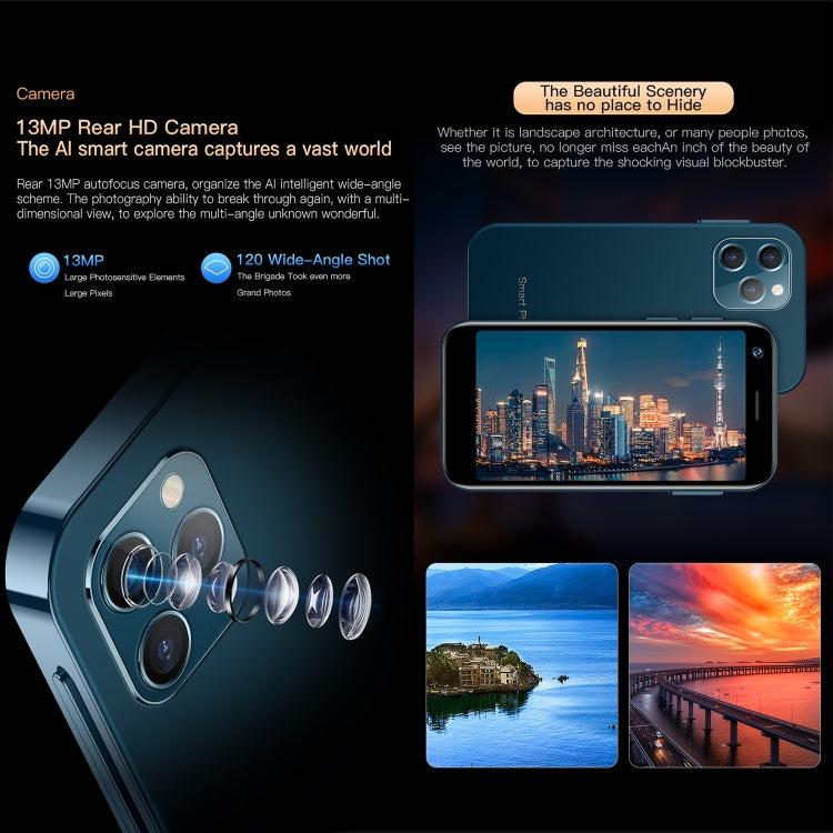 Smartphone Android 10 MTK6750 Octa Core 4GB 64GB 3"