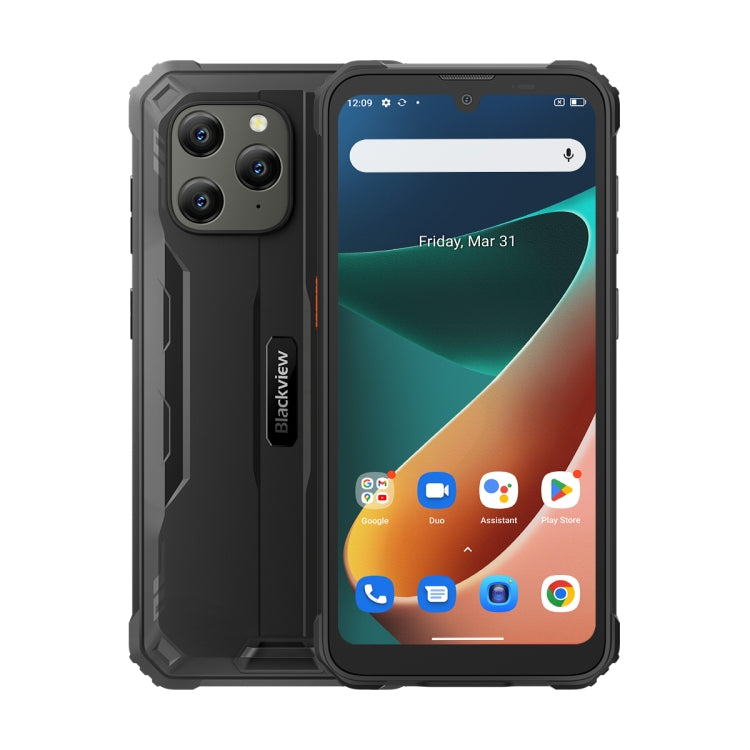 IP68/IP69K/MIL-STD-810H, Face Unlock, Batteria da 6580 mAh, 6,1 pollici Android 12 MTK6765 Helio P35 Octa Core fino a 2,3 GHz, Rete: 4G, OTG, NFC, Dual SIM, BV5300 Pro, 4GB+64GB
