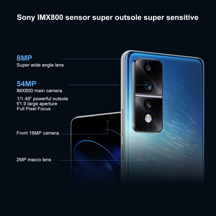 Tripla fotocamera posteriore, Face ID / Identificazione dell'impronta digitale dello schermo, Magic UI 7.0 da 6,67 pollici Qualcomm Snapdragon 8+ Gen1 Octa Core fino a 3,0 GHz, Rete: 5G, OTG, NFC, Non supporta Google Play, 12GB+512GB