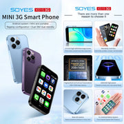Android 8.1 MTK6580 Quad Core da 3,0 pollici fino a 1,3 GHz, Bluetooth, WiFi, GPS, Rete: 3G, doppia SIM, SOYES XS15